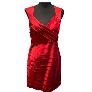Women’s Jones New York Beautiful Cocktail Red Dress — Size 4